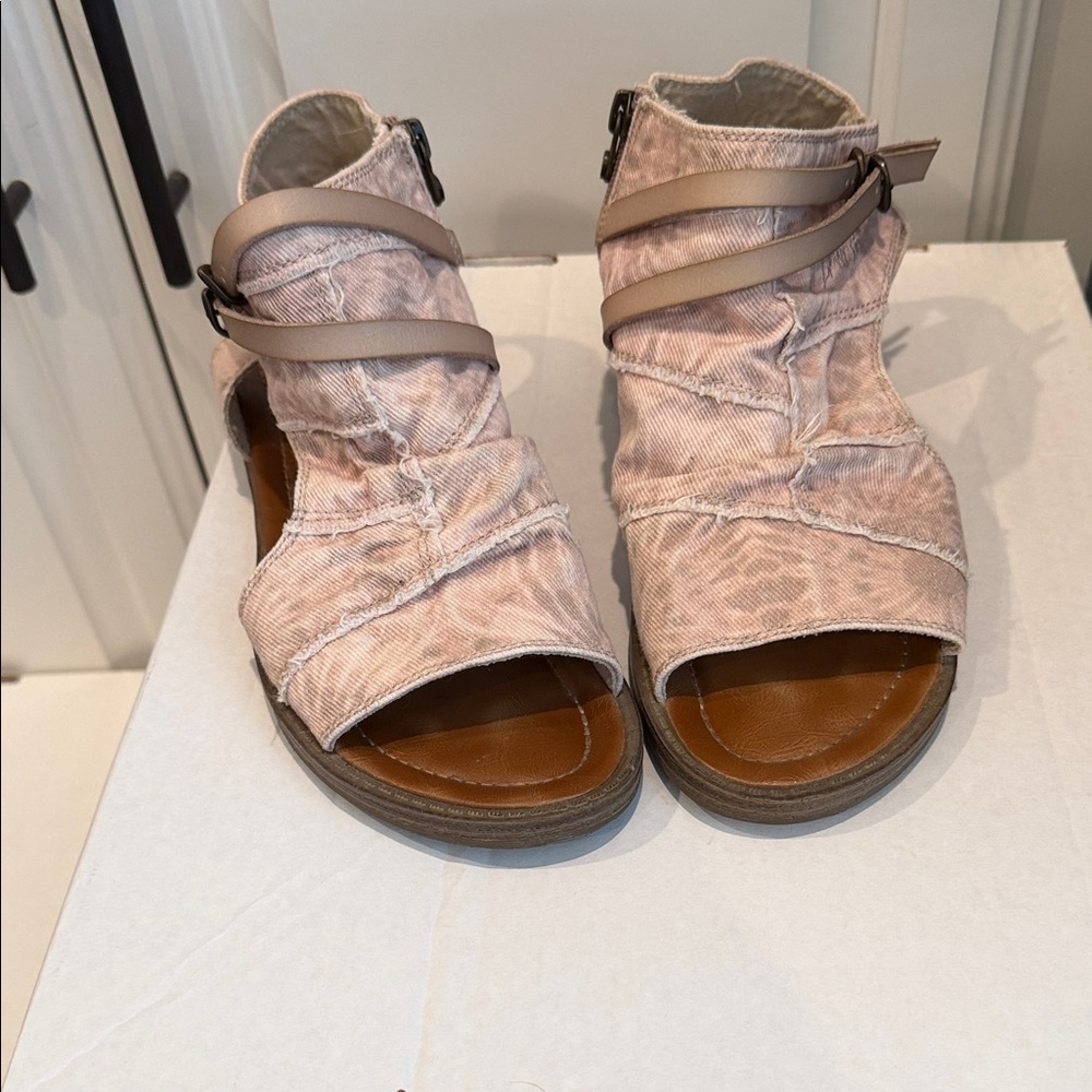 Blowfish Distressed Pink Sandals